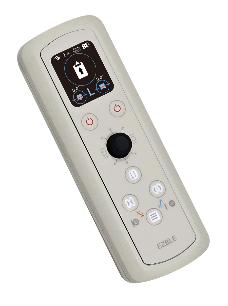 EZBLE joystick handset with colour display